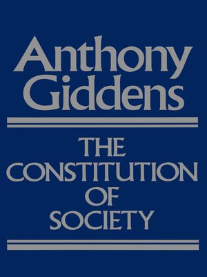 cover image of The Constitution of Society